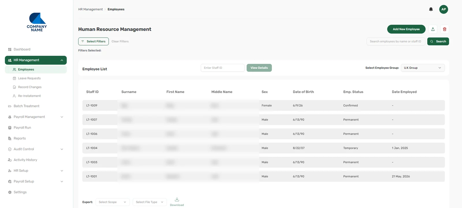 LTHRM screenshot