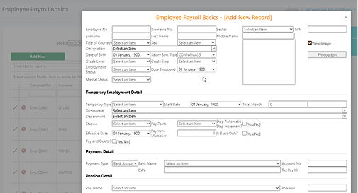 Cross River State Government Payroll System