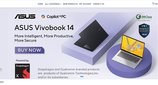 Mr Gee Outlets Web Platform